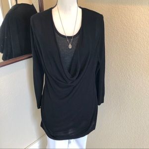 Joseph Allen Drape Neck Sweater